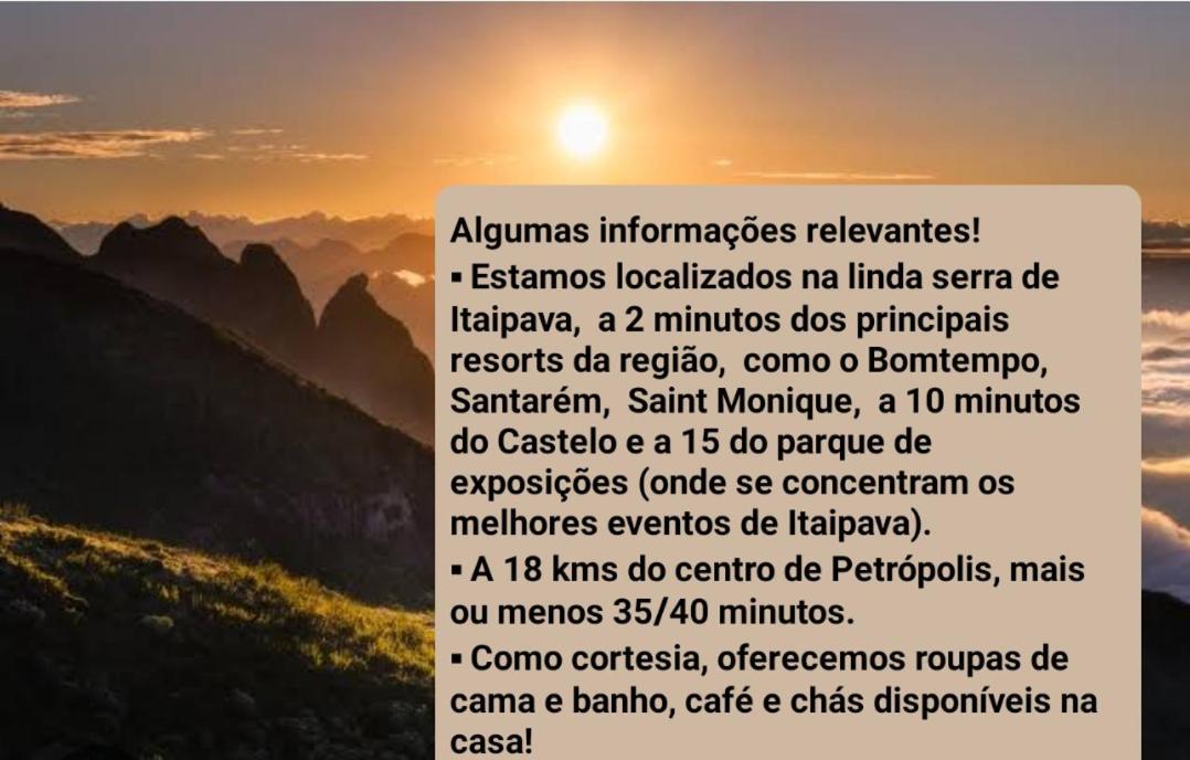 Aconchego De Itaipava - Casa De 3 Quartos, Equipada, Area Kids, Jacuzzi, Pet Friendly, Churrasqueira, Em Meio A Natureza E Proximo Ao Centro Do Bairro Петрополис Экстерьер фото